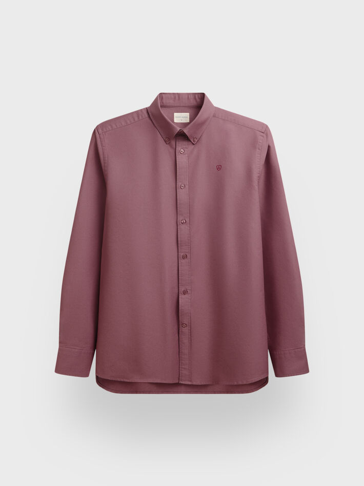 CAMISA OXFORD DARK ROSA