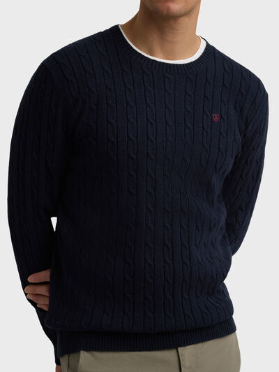 JERSEY OLD MONEY AZUL MARINO