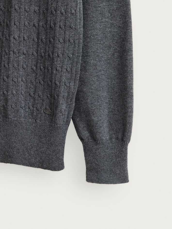 CARDIGAN OCHOS GRIS