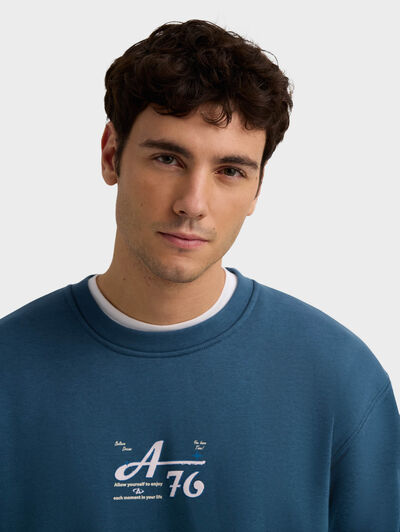 SUDADERA BELIEVE AZUL