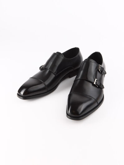 ZAPATOS DOBLE HEBILLA NEGRO