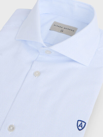 CAMISA P.POINT RAYAS CELESTE