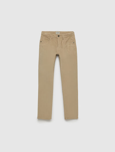 PANTALON MICROPANA KIDS BEIGE