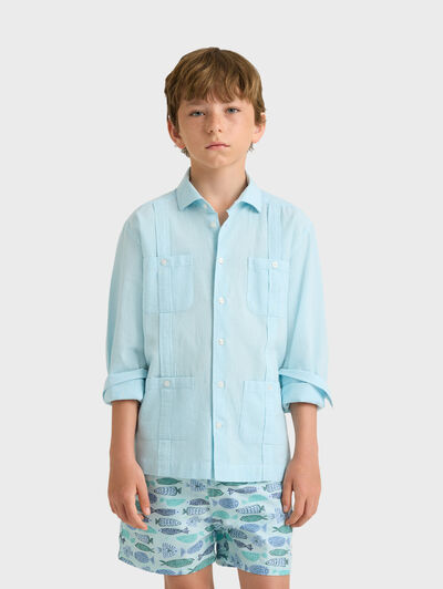 CUBANA LINO KIDS VERDE AGUA
