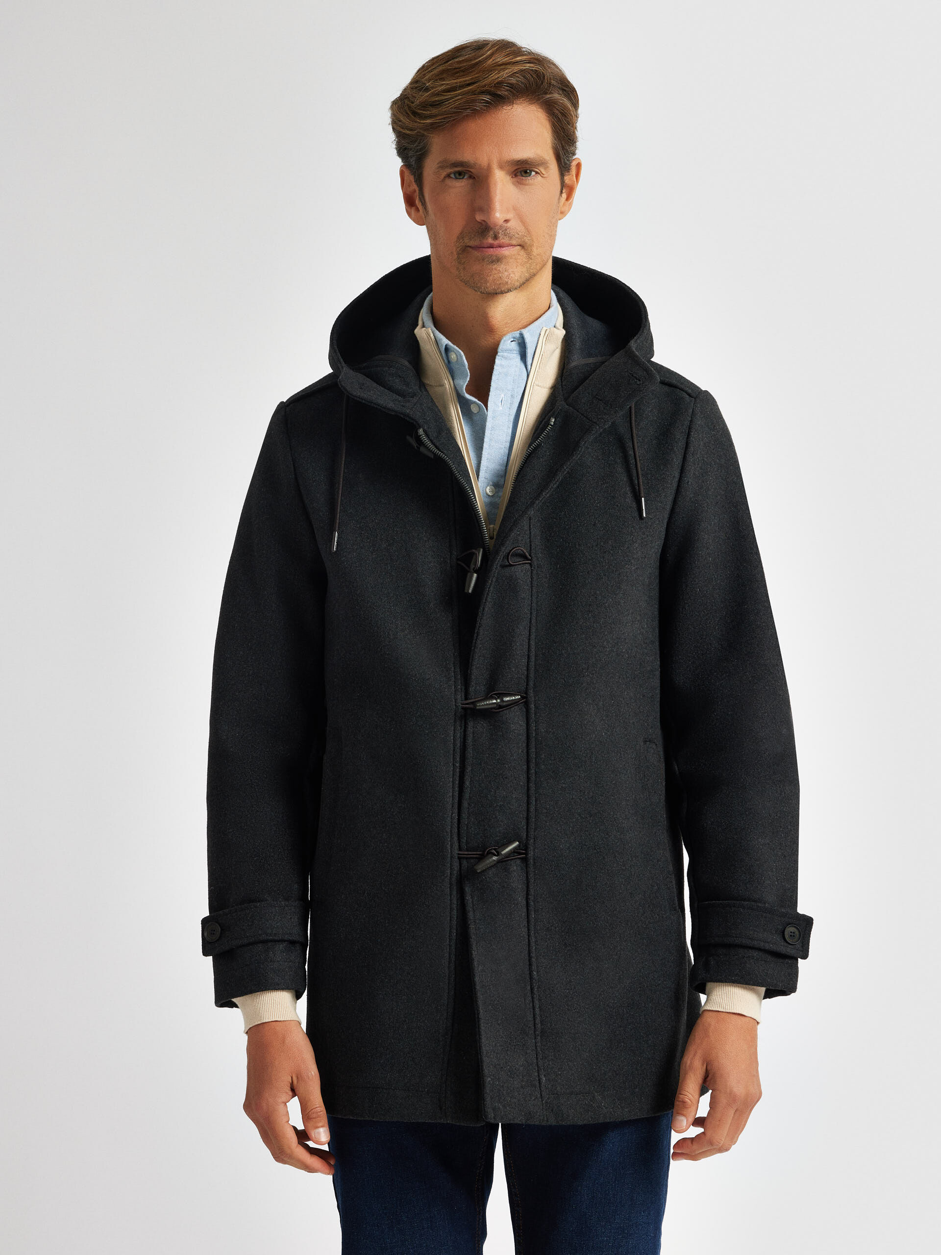 Trenca con capucha hombre top