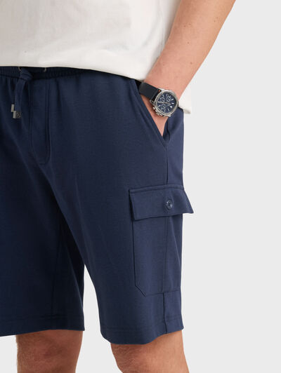 BERMUDA CARGO PUNTO AZUL MARINO