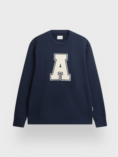 SUDADERA COLLEGE AZUL MARINO