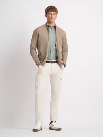 CARDIGAN HOLLAND CAMEL