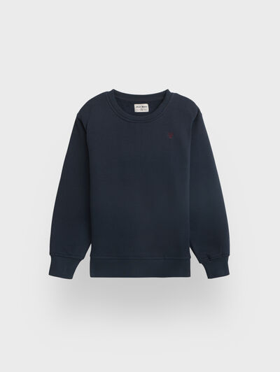 SUDADERA BASICA KIDS AZUL MARINO