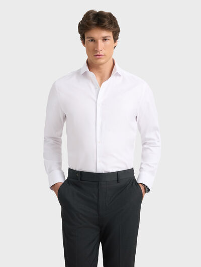 CAMISA VESTIR PANAMA BLANCO