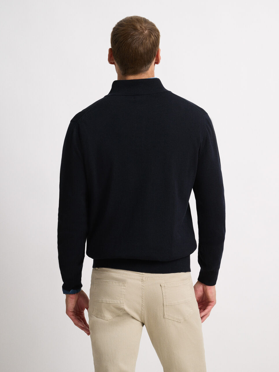 JERSEY BUTTON COLLAR