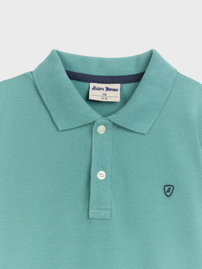 POLO BASIC KIDS AZUL