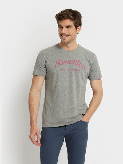 CAMISETA TEXTURE GRIS