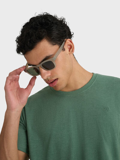 CAMISETA MELANGE VERDE