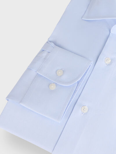 CAMISA ROMA HERRINGBONE CELESTE