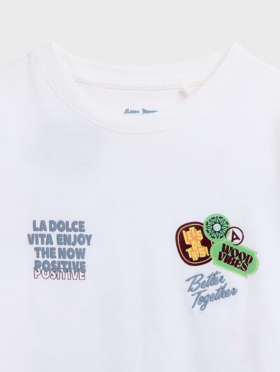 CAMISETA VISUAL KIDS BLANCO