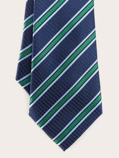 CORBATA JACQUARD MF AZUL MARINO