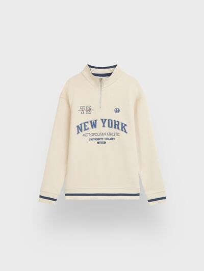SUDADERA CHAMPS KIDS BEIGE