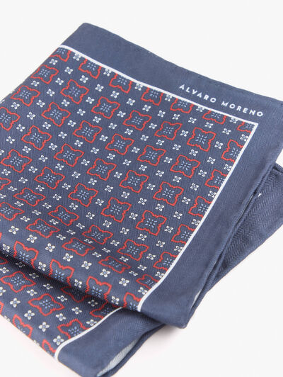 PAÑUELO PRINTED AZUL MARINO
