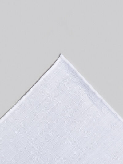 PAÑUELO LINO BLANCO