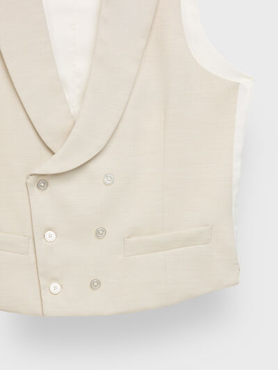 CHALECO ESTRUCTURA BEIGE