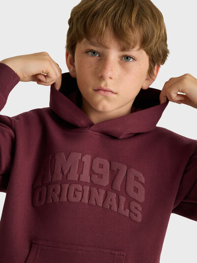 SUDADERA NEUTRAL KIDS BURDEOS