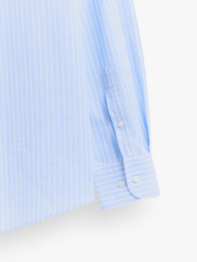 CAMISA LINO DIPLO CELESTE