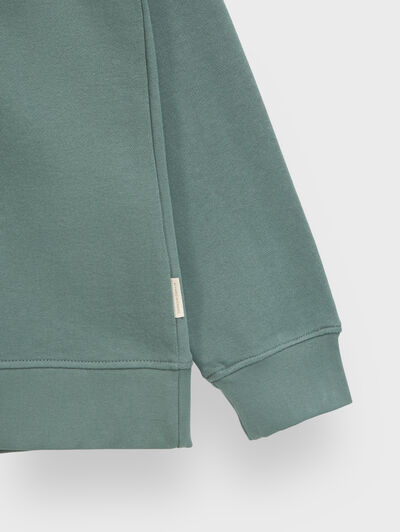 SUDADERA PATCH VERDE