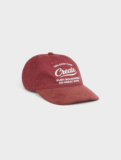 GORRA CREATE BURDEOS