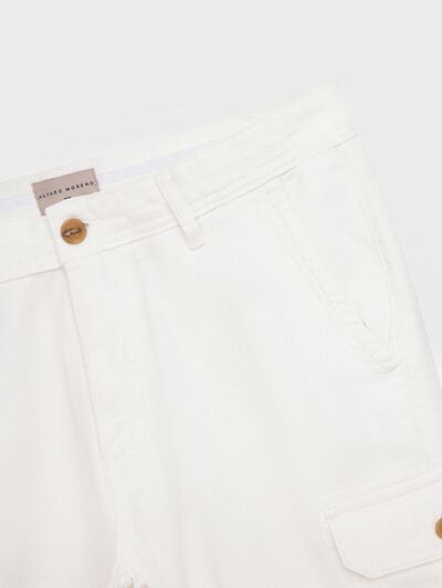 BERMUDA TINTADA CARGO CRUDO