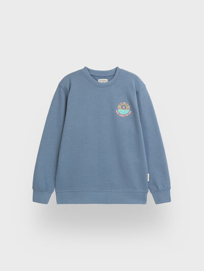 SUDADERA SURF KIDS AZUL