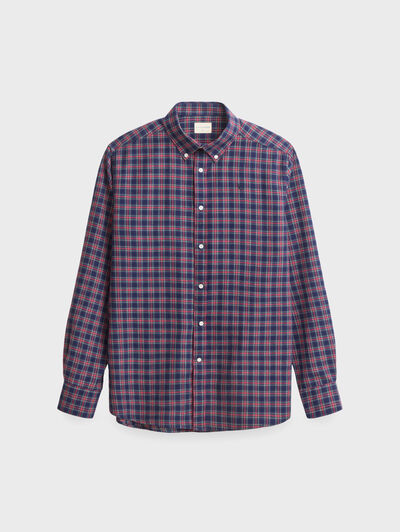 CAMISA TARTAN CHECKS AZUL MARINO