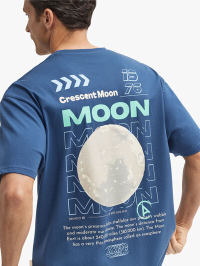 CAMISETA MOON AZUL MARINO
