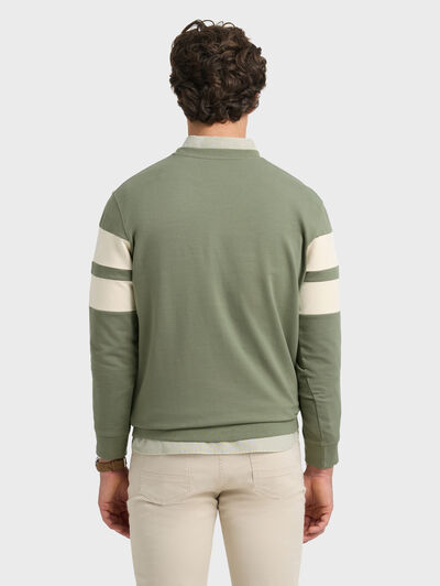 SUDADERA STRIPES VERDE