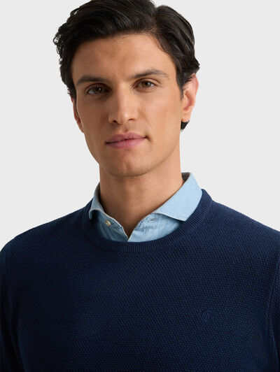 JERSEY ESTRUCTURA AZUL MARINO