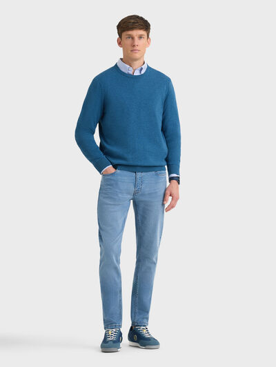 JERSEY ROUND NECK AZUL