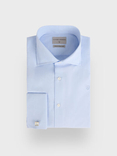 CAMISA ROMA OTTOMAN P.DOBLE CELESTE