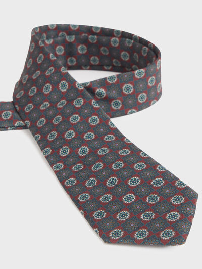 CORBATA PRINTED BURDEOS