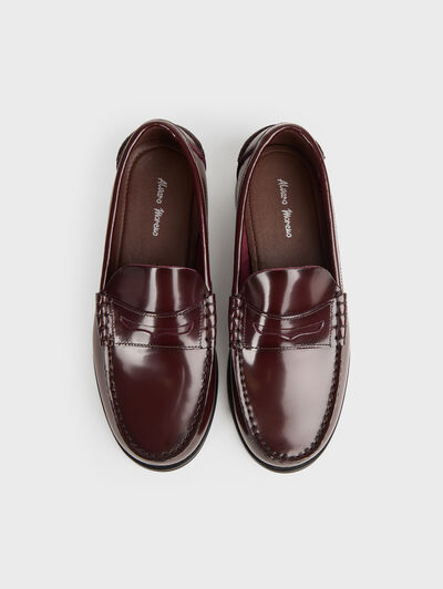 MOCASIN CASTIZO KIDS BURDEOS