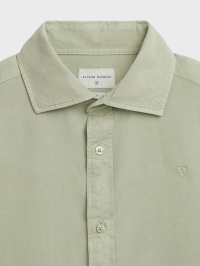 CAMISA TENCEL VERDE