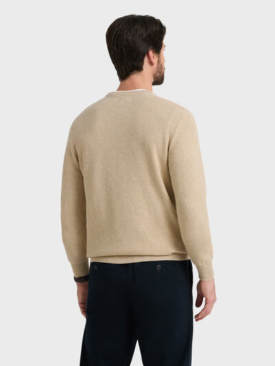 JERSEY ESTRUCTURA BEIGE