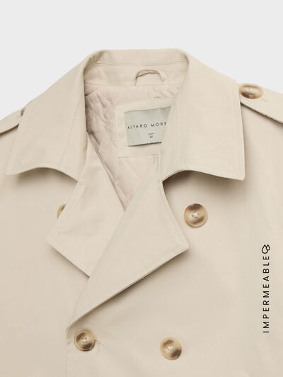 GABARDINA TRENCH BEIGE