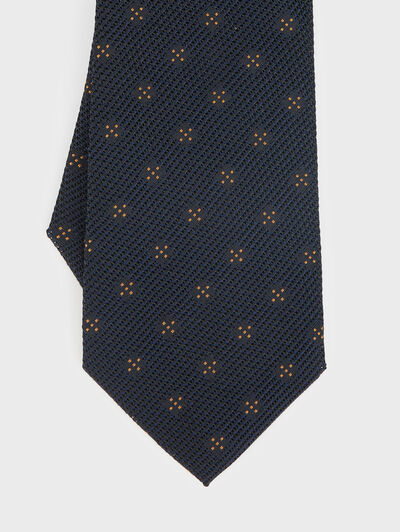 CORBATA GRENADINE AZUL MARINO
