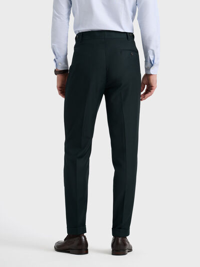 PANTALON NAPOLI MICROCHECKS VERDE