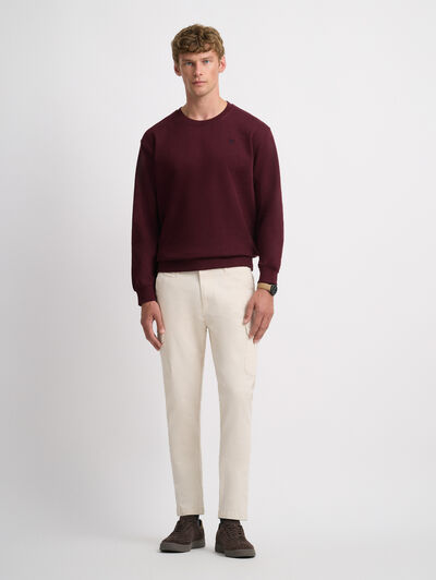 SUDADERA BASICA ROJO