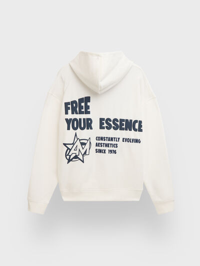 SUDADERA AESTHETICS BLANCO