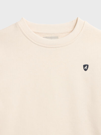 SUDADERA BASIC KIDS BEIGE