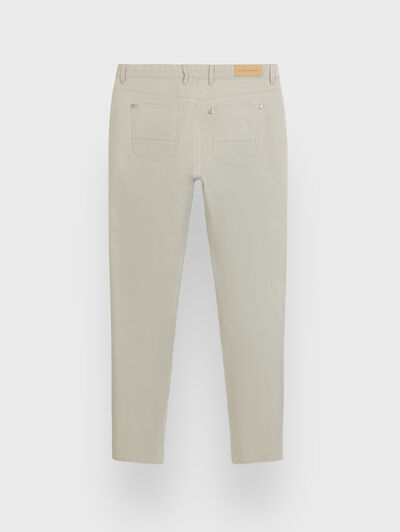 PANTALON DIAGONAL 5P BEIGE
