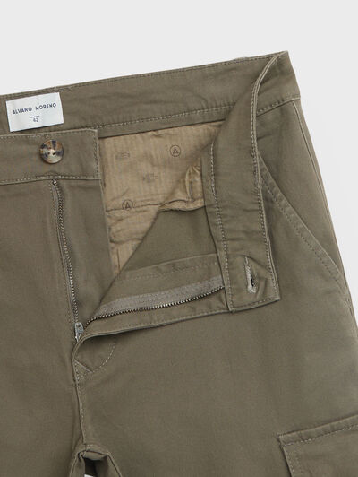 PANTALON CARGO ELVIS VERDE