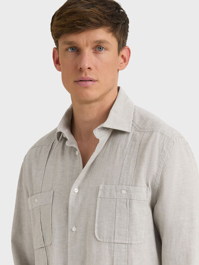 CUBANA LINO CHAMBRAY VERDE